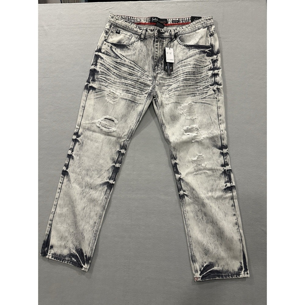 Switch Remarkable Slim Straight, 42 x 34, Gray Men's Jeans, Style 551600